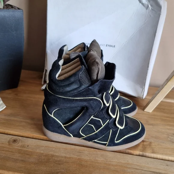 Isabel marant wila sneakers suede black/gold uk 3 Bnwb see description - Picture 5 of 11